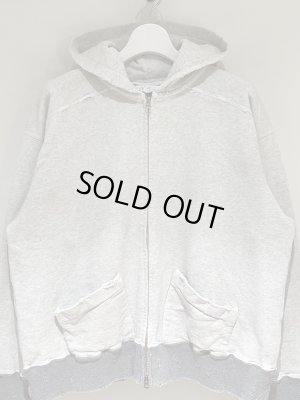 画像2: ANCELLM（アンセルム） Zip up Hoodie（ジップアップフーディー） ヘザーホワイト