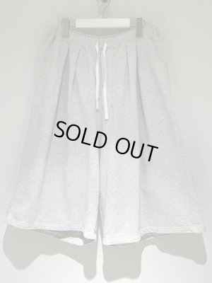 画像1: ANCELLM（アンセルム） 3/4 Tuck Sweat Shorts（3/4 タックスウェットショーツ） アッシュグレー