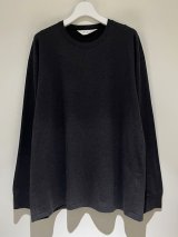 ANCELLM（アンセルム） Unevenness LS T-Shirt（アンイーブンネス ロングスリーブTシャツ） ヘザーブラック