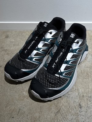 画像1: SALOMON（サロモン） XT-Pathway Metallic（XTパスウェイ メタリック） トレイルランニングシューズ ブラック×ターコイズ×シルバーグレー