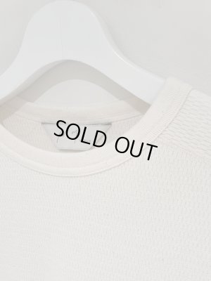 画像3: ANCELLM（アンセルム） Waffle Crew neck LS T-shirt（ワッフルクルーネックロングスリーブTシャツ） アイボリー