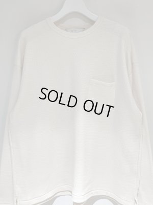 画像2: ANCELLM（アンセルム） Waffle Crew neck LS T-shirt（ワッフルクルーネックロングスリーブTシャツ） アイボリー