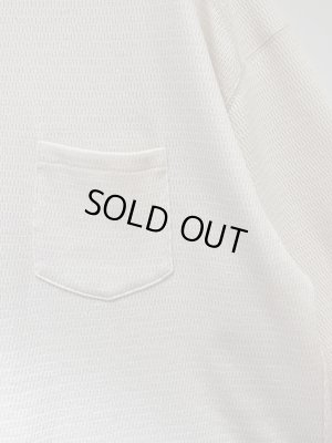 画像4: ANCELLM（アンセルム） Waffle Crew neck LS T-shirt（ワッフルクルーネックロングスリーブTシャツ） アイボリー
