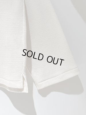 画像5: ANCELLM（アンセルム） Waffle Crew neck LS T-shirt（ワッフルクルーネックロングスリーブTシャツ） アイボリー