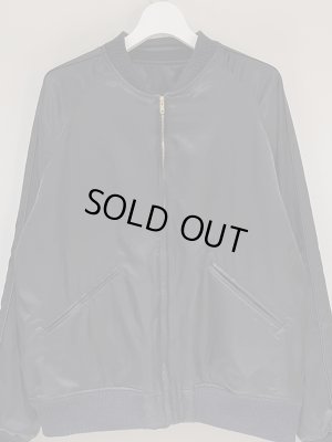 画像2: UNUSED（アンユーズド） Reversible Rayon Satin Blouson（リバーシブル レーヨンサテンブルゾン） ブラック