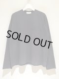 UNUSED（アンユーズド） Cut-off Pocket LS T-shirt（カットオフポケットロングスリーブTシャツ） チャコール