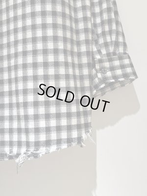 画像9: ANCELLM（アンセルム） C/R Check Over Shirt（C/Rチェックオーバーシャツ） ブラック×ホワイトチェック