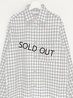 画像2: ANCELLM（アンセルム） C/R Check Over Shirt（C/Rチェックオーバーシャツ） ブラック×ホワイトチェック