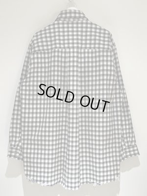 画像7: ANCELLM（アンセルム） C/R Check Over Shirt（C/Rチェックオーバーシャツ） ブラック×ホワイトチェック