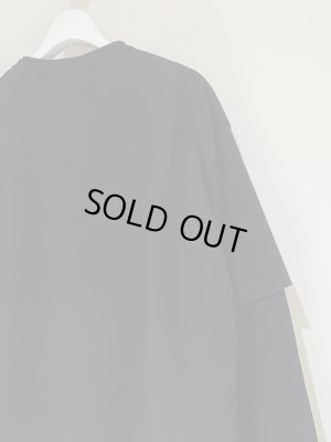 画像9: ESSAY（エッセイ） Layered Oversize Long T-shirt（レイヤードオーバーサイズロングTシャツ） ブラック