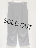 ESSAY（エッセイ） Wool Blend Wide Military Trousers（ウールブレンド ワイドミリタリートラウザーズ） ブラック