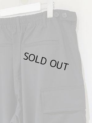 画像7: ESSAY（エッセイ） Wool Blend Wide Military Trousers（ウールブレンド ワイドミリタリートラウザーズ） ブラック
