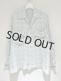 YOKE（ヨーク） Blurred Ombre Plaid Open Collar Shirt（ブラードオンブレプレイド オープンカラーシャツ） アイボリー