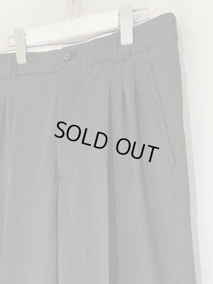 画像3: YOKE（ヨーク） Wool Tropical 3Pleated Wide-Leg Trousers（ウールトロピカル3プリーティド ワイドレッグトラウザーズ） カーボンブラック