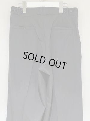 画像7: YOKE（ヨーク） Wool Tropical 3Pleated Wide-Leg Trousers（ウールトロピカル3プリーティド ワイドレッグトラウザーズ） カーボンブラック