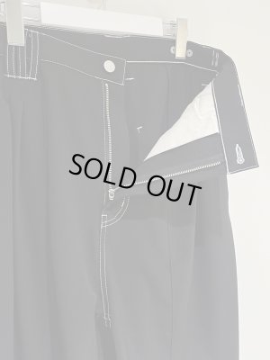 画像4: YOKE（ヨーク） 3Pleated Wide-Leg Trousers（3プリーティド ワイドレッグトラウザーズ） ブラック