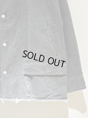 画像5: YOKE（ヨーク） Cotton Cut-off Coverall Jacket（コットンカットオフカバーオールジャケット） グレー
