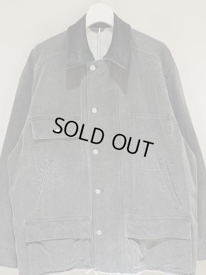 画像2: YOKE（ヨーク） Cotton Cut-off Coverall Jacket（コットンカットオフカバーオールジャケット） グレー