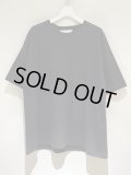 ANCELLM（アンセルム） Unevenness T-Shirt（アンイーブンネスTシャツ） ヘザーブラック
