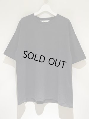 画像1: ANCELLM（アンセルム） Unevenness T-Shirt（アンイーブンネスTシャツ） ヘザーブラック