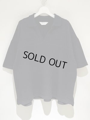 画像1: ANCELLM（アンセルム） C/R Football Shirt（C/R フットボールシャツ） ブラック