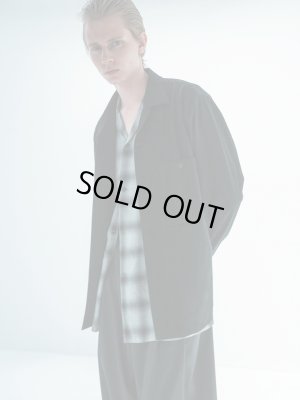 画像9: ESSAY（エッセイ） Shadow Check Open Collar Shirt（シャドウチェック オープンカラーシャツ） グレーチェック