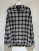 ESSAY（エッセイ） Shadow Check Open Collar Shirt（シャドウチェック オープンカラーシャツ） グレーチェック