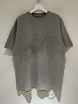 ANCELLM（アンセルム） OLD MAP T-shirt（オールドマップTシャツ） グレー
