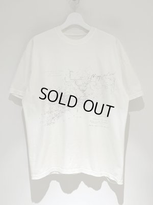 画像1: ANCELLM（アンセルム） OLD MAP T-shirt（オールドマップTシャツ） ホワイト