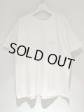 ANCELLM（アンセルム） Embroidery Dyed T-Shirt（エンブロイダリー ダイドTシャツ） ホワイト
