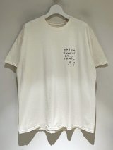 ANCELLM（アンセルム） Message T-shirt（メッセージTシャツ）ホワイト