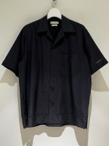 YOKE(ヨーク) Embroidery Open Collar Shirt(エンブロイダリー オープンカラーシャツ) ブラック