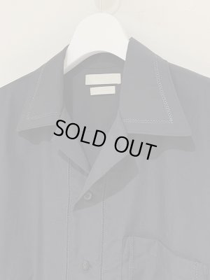 画像3: YOKE（ヨーク） Embroidery  Open Collar Shirt（エンブロイダリー オープンカラーシャツ） ブラック