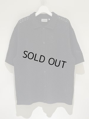 画像1: Carhartt WIP（カーハートWIP） S/S Mesh Knit Shirt（ショートスリーブメッシュニットシャツ） ブラック
