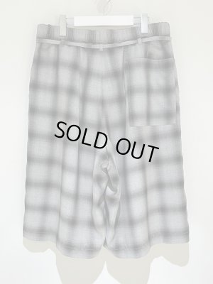 画像6: ESSAY（エッセイ） 3tucked Crop Shorts（3タック クロップショーツ） グレーチェック