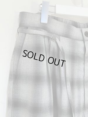 画像3: ESSAY（エッセイ） 3tucked Crop Shorts（3タック クロップショーツ） グレーチェック