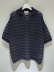 画像1: YOKE（ヨーク） Border Mesh Knit Skipper Polo Shirt（ボーダーメッシュニット スキッパーポロシャツ） ネイビー (1)