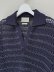 画像2: YOKE（ヨーク） Border Mesh Knit Skipper Polo Shirt（ボーダーメッシュニット スキッパーポロシャツ） ネイビー
