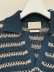 画像3: YOKE（ヨーク） Border Mesh Knit Skipper Polo Shirt（ボーダーメッシュニット スキッパーポロシャツ） ピーコックグリーン