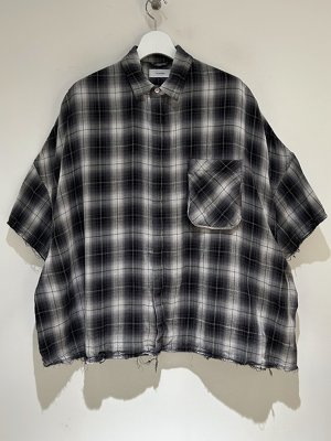 画像1: THE JEAN PIERRE（ジャンピエール） 11XL SS Plaid Shirt（11XL ショートスリーブプレイドシャツ） Exclusive for margin ブラック