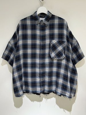 画像1: THE JEAN PIERRE（ジャンピエール） 11XL SS Plaid Shirt（11XL ショートスリーブプレイドシャツ） Exclusive for margin ブルー