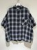 画像1: THE JEAN PIERRE（ジャンピエール） 11XL SS Plaid Shirt（11XL ショートスリーブプレイドシャツ） Exclusive for margin ブルー (1)