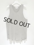 ANCELLM（アンセルム） Damage Tank Top（ダメージタンクトップ） グレー