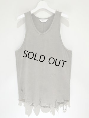 画像1: ANCELLM（アンセルム） Damage Tank Top（ダメージタンクトップ） グレー