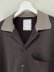 画像3: ANCELLM（アンセルム） Open Collar Knit S/S Shirt（オープンカラーニットショートスリーブシャツ） チャコール