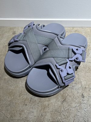 画像1: BOTTEGA VENETA（ボッテガヴェネタ） Cross Strap Sandal（クロスストラップサンダル） グレー