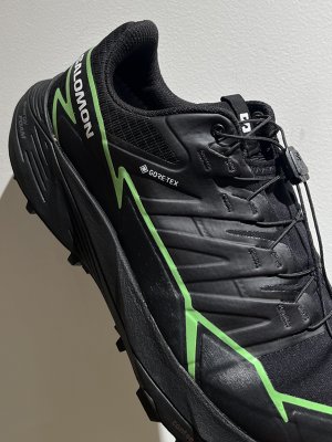 画像3: SALOMON（サロモン） Thundercross GTX（サンダークロス ゴアテックス） トレイルランニングシューズ ブラック×グリーンゲッコー