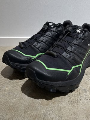 画像2: SALOMON（サロモン） Thundercross GTX（サンダークロス ゴアテックス） トレイルランニングシューズ ブラック×グリーンゲッコー
