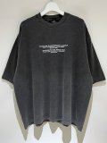 ESSAY（エッセイ） Pigment Drop Shoulder T-shirt（ピグメントドロップショルダーTシャツ） BLOSSOM フェイドブラック