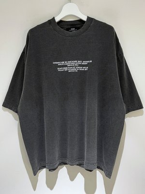 画像1: ESSAY（エッセイ） Pigment Drop Shoulder T-shirt（ピグメントドロップショルダーTシャツ） BLOSSOM フェイドブラック
